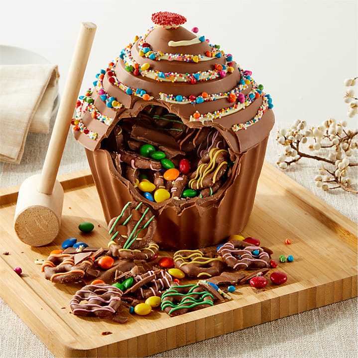 product image for Breakable Belgian Chocolate Confetti Treat Cupcake